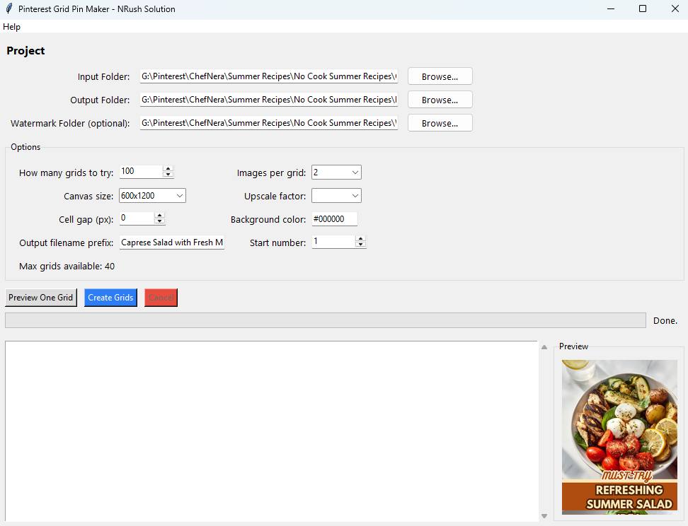 PNG Grid Maker preview